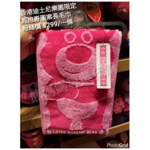香港迪士尼樂園限定 熊抱哥圖案長毛巾
